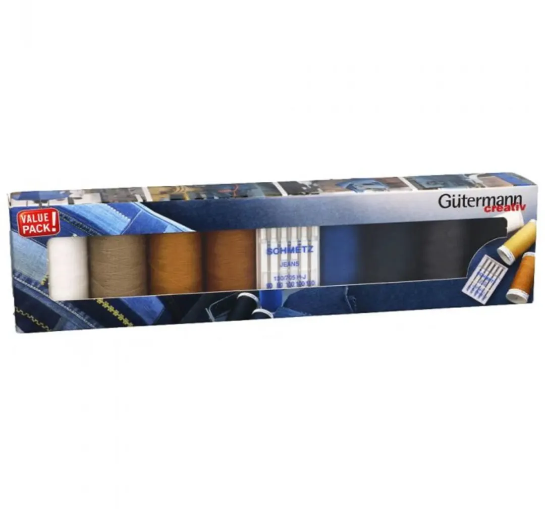 Gutermann Denim Naaigarenset - 13 Stuks