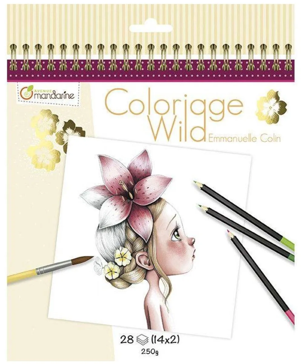 Clairefontaine Coloriage Wild Kleurboek - Emmanuele Colin - 28 Pagina's - Multi