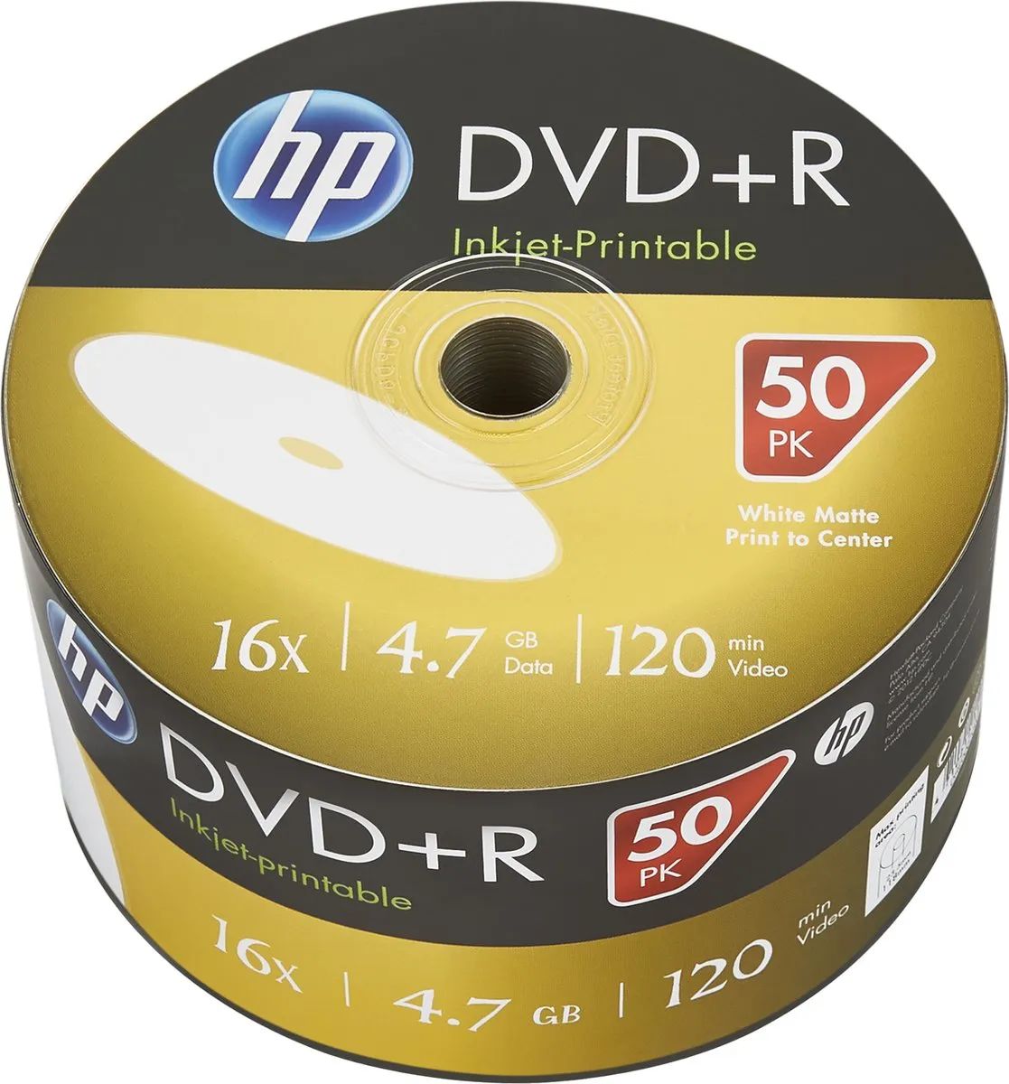 HP DRE00070WIP-3 DVD-R 4,7GB 16x - 50 Stuks