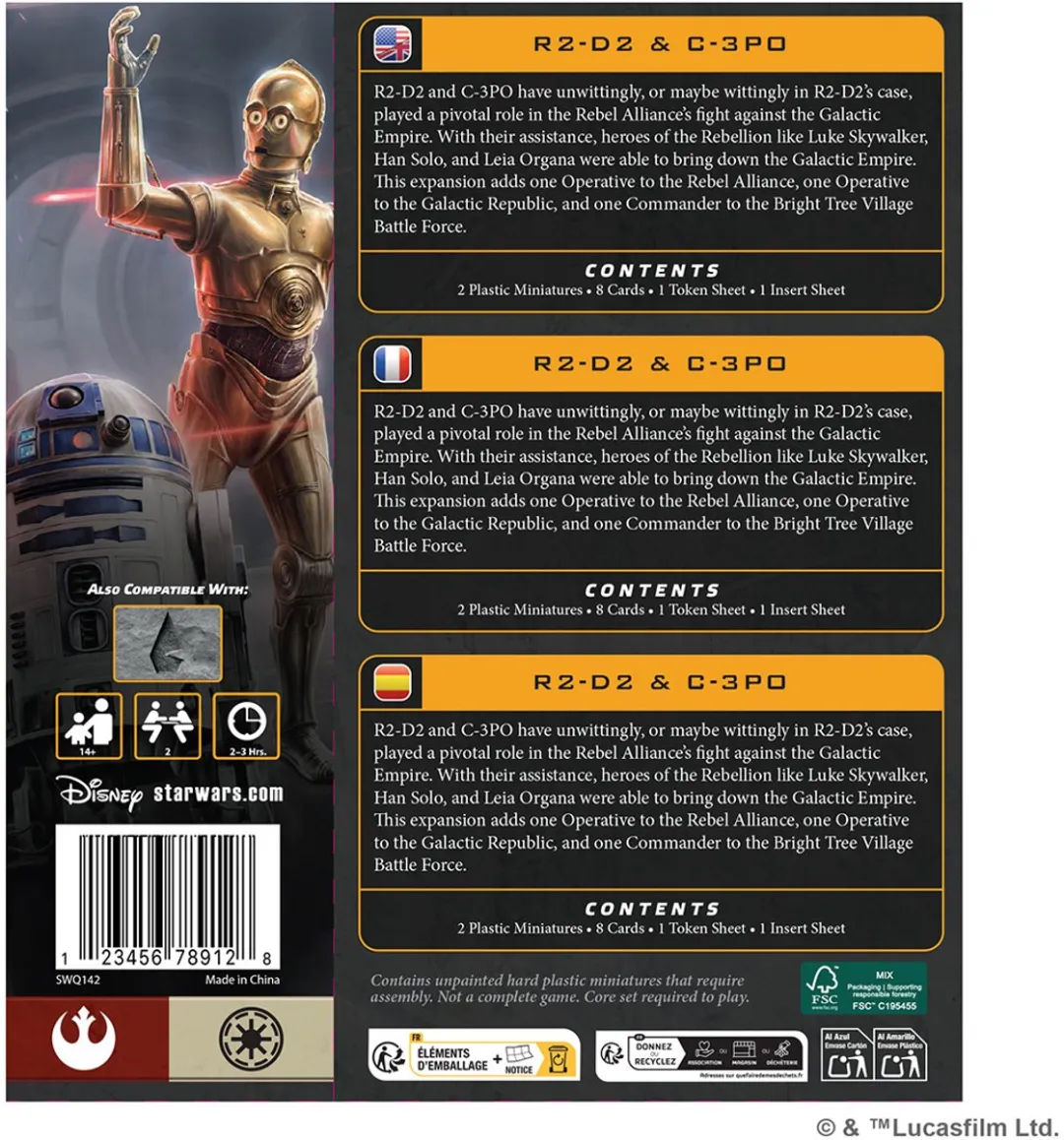 Atomic Mass Games Star Wars Legion R2-D2 & C-3PO Uitbreiding