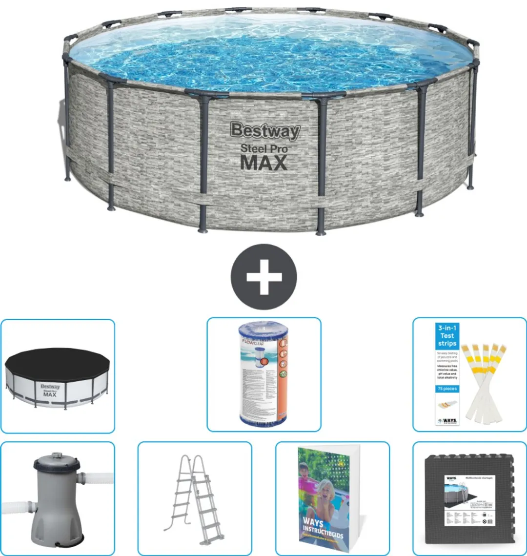 Bestway Steel Pro MAX Zwembad 427x122cm