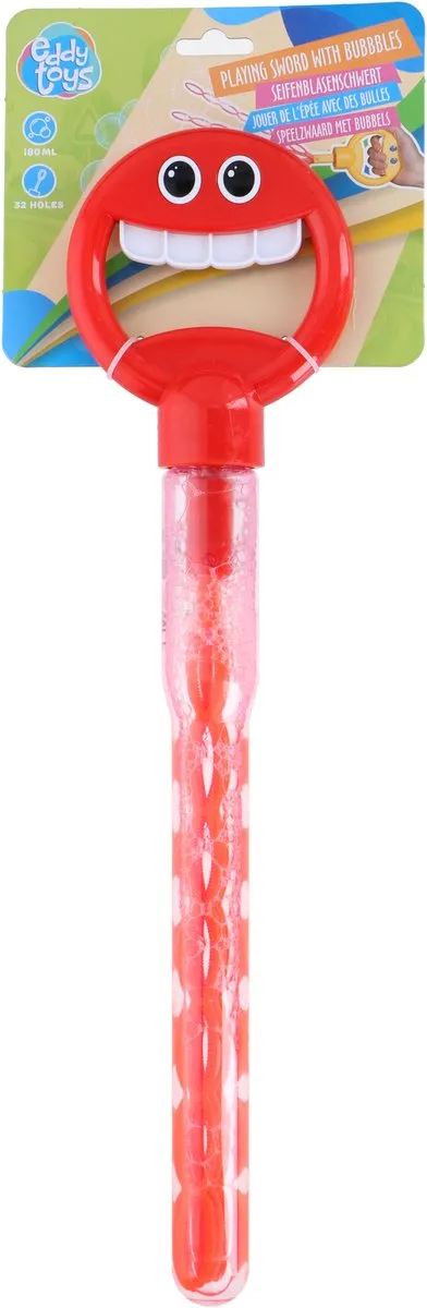 Eddy Toys Bellenblaas Zwaard 180ml - 32 Gaten - Blauw