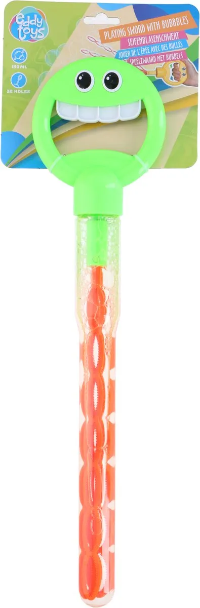 Eddy Toys Bellenblaas Zwaard 180ml - 32 Gaten - Blauw
