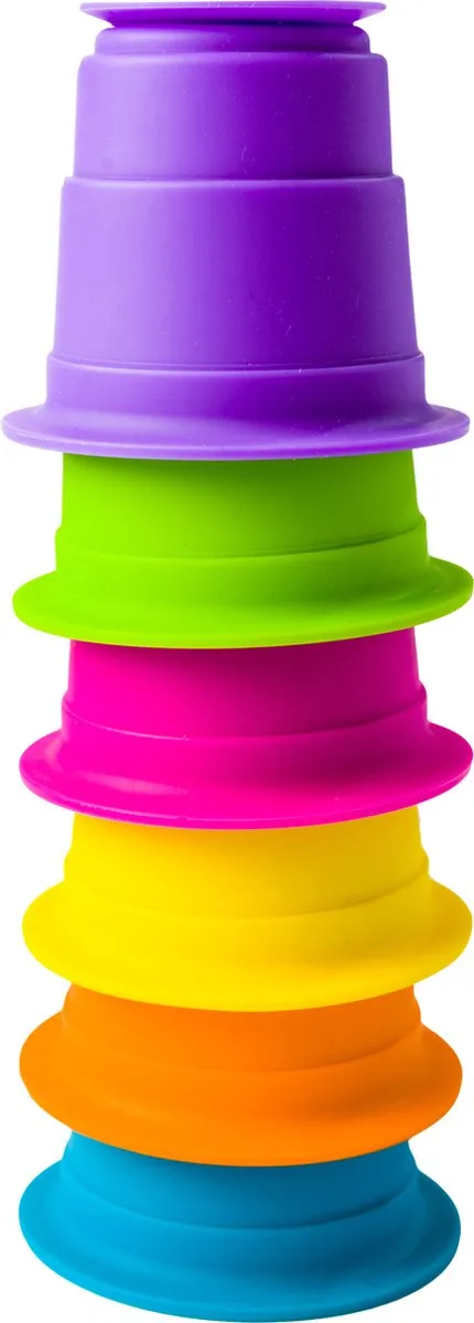 Fat Brain Toys Stapelbekers Met Zuignappen Junior