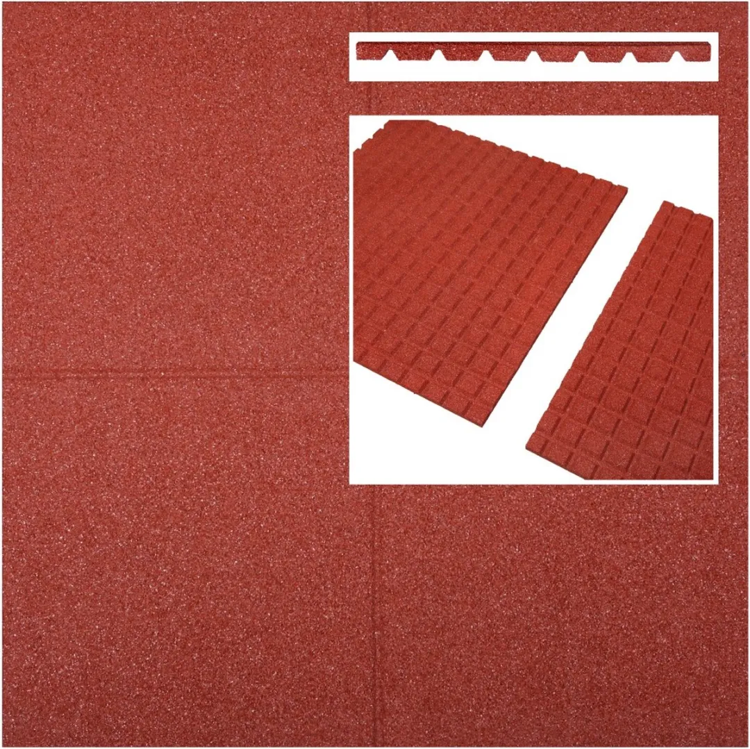 Intergard Rubberen Tegels Groen 500x500x65mm