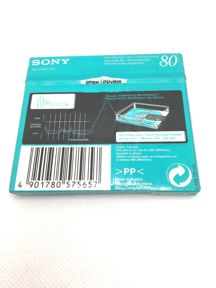 Sony 80 Min Minidisc - Groen
