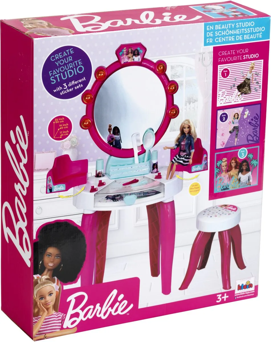 Klein Toys Barbie Schoonheidsstudio met licht en geluid - Multicolor - afbeelding 6 van 6
