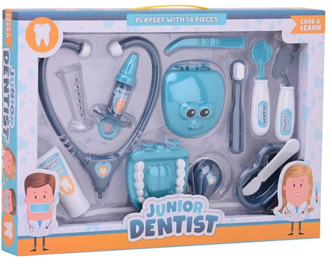 Johntoy Tandarts Speelset 13-delig - Multicolor