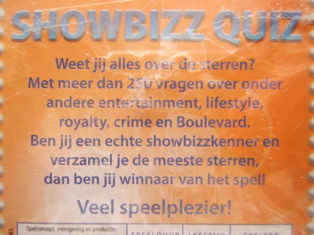 Identity Games RTL Boulevard Showbizz Quiz - 250 Vragen