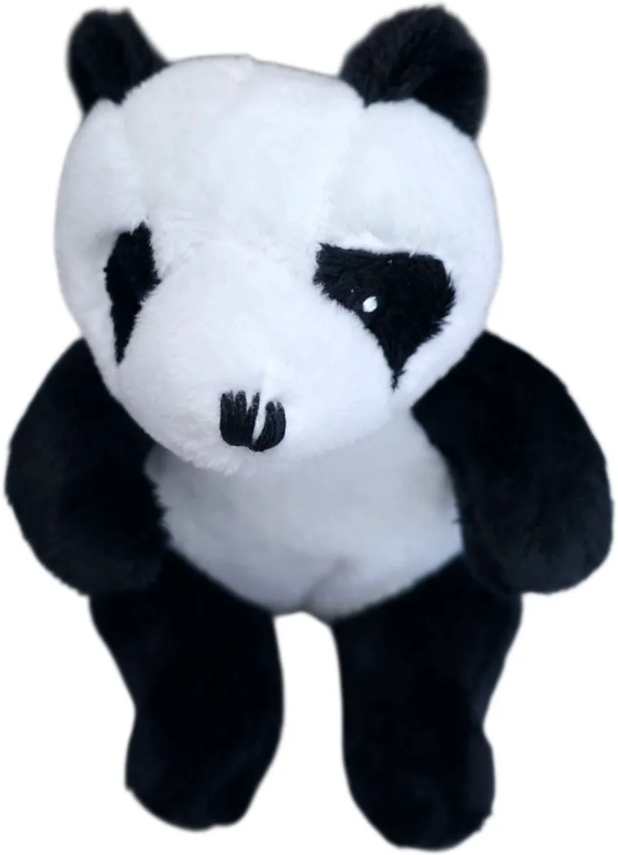 Unitoys Mini Animals Zittende Panda 12cm - Zwart/Wit