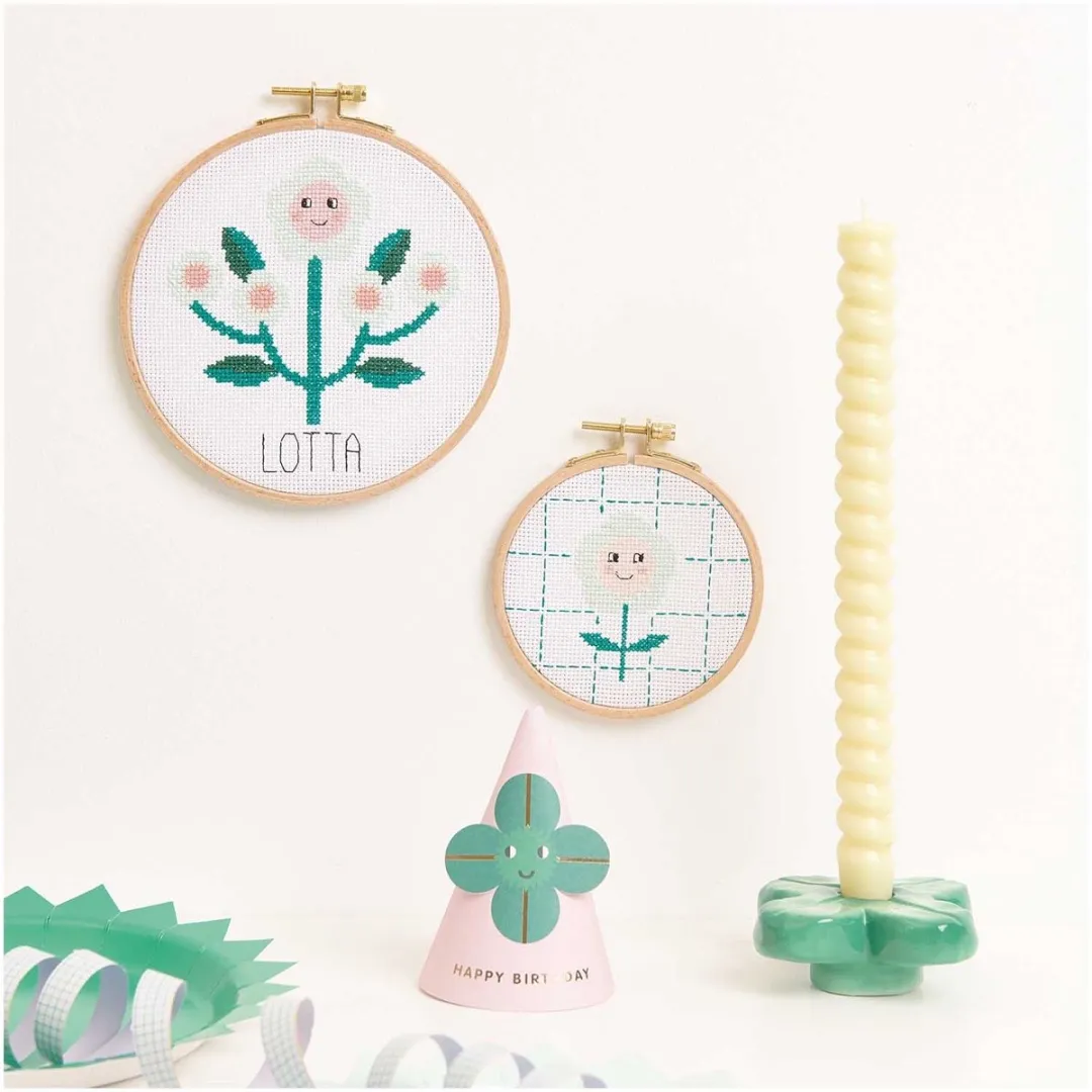 Rico Design Blijde Bloem Borduurpakket