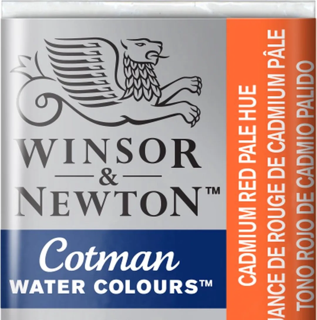 Winsor & Newton Cotman Aquarelverf Half Napje Cadmium Red Pale Hue