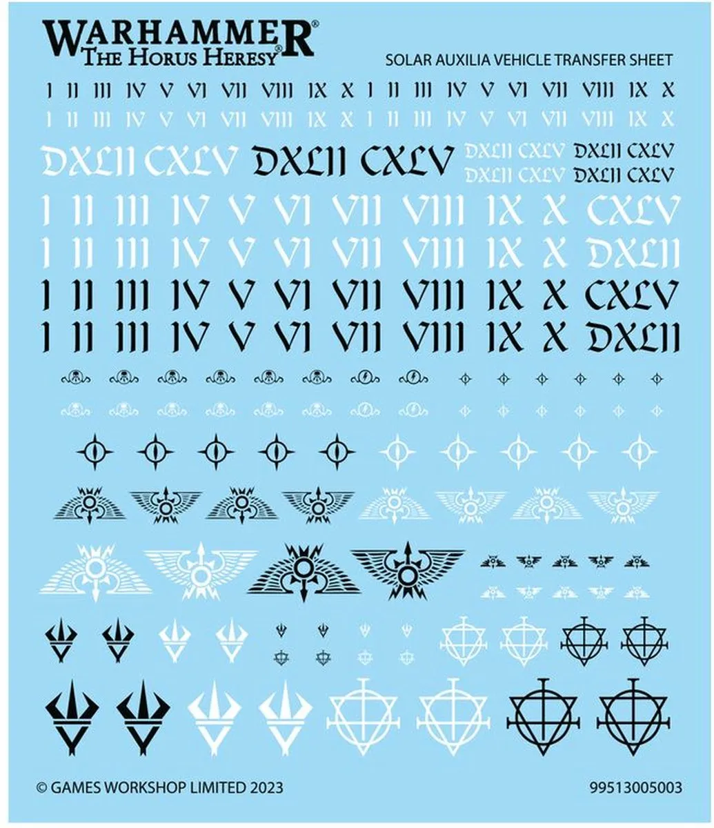 Games Workshop Horus Heresy Solar Auxilia Dracosan - 154 Onderdelen