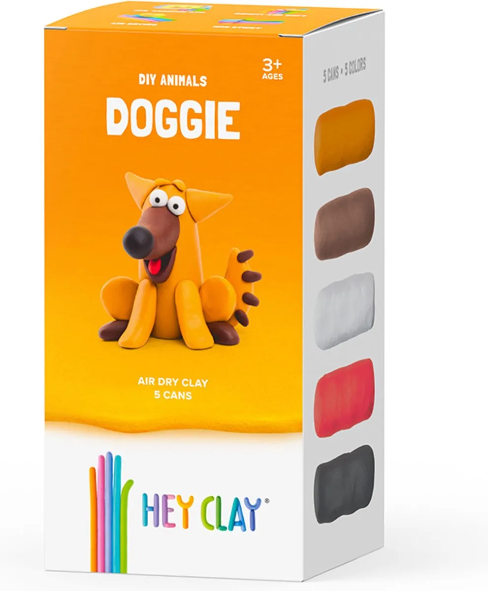 TM Toys Hey Clay DIY Hondje Knutselkit - 5 Kleuren