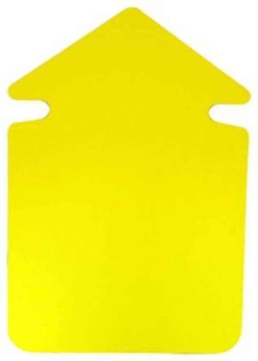 Folia 24cm Pijl Krimpfolie - 20 Vel Neongeel