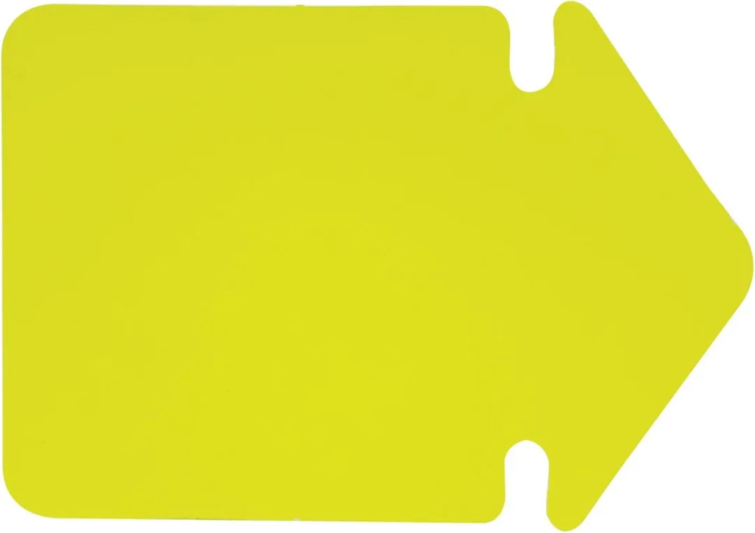 Folia 24cm Pijl Krimpfolie - 20 Vel Neongeel