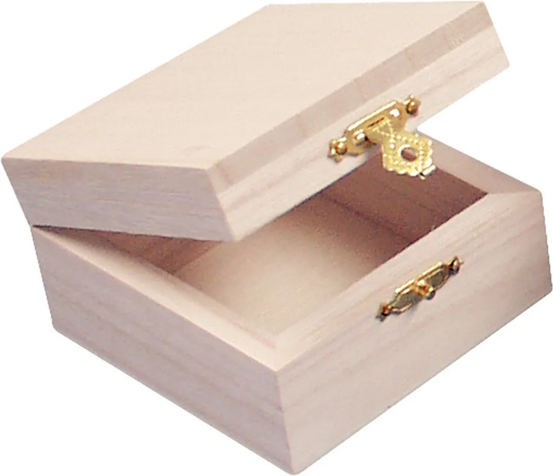 Rayher Houten Kistje Lichtbruin 7x7x4cm