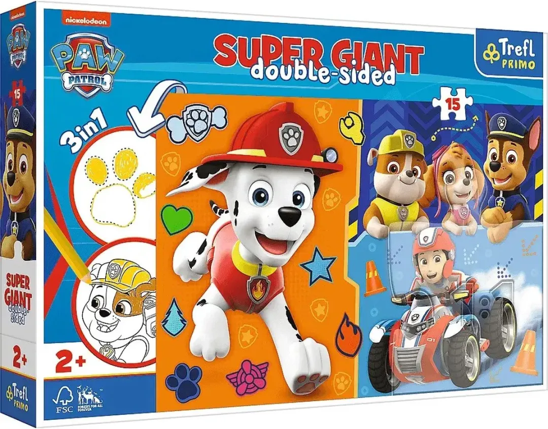 Trefl XXL Paw Patrol Puzzle - 15 Stuks Multicolor