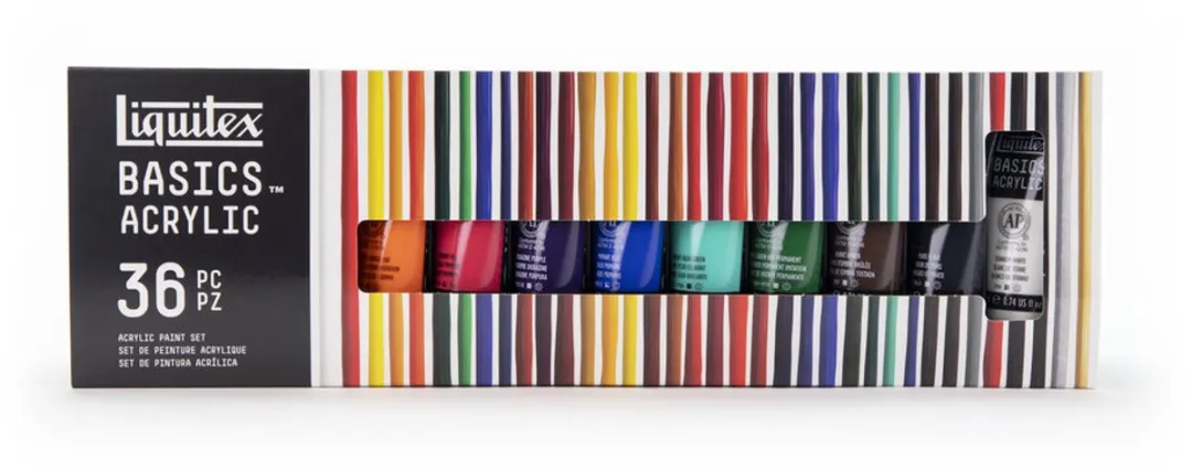 Liquitex Basics Acrylverfset 36 Kleuren - 22ml Multicolor