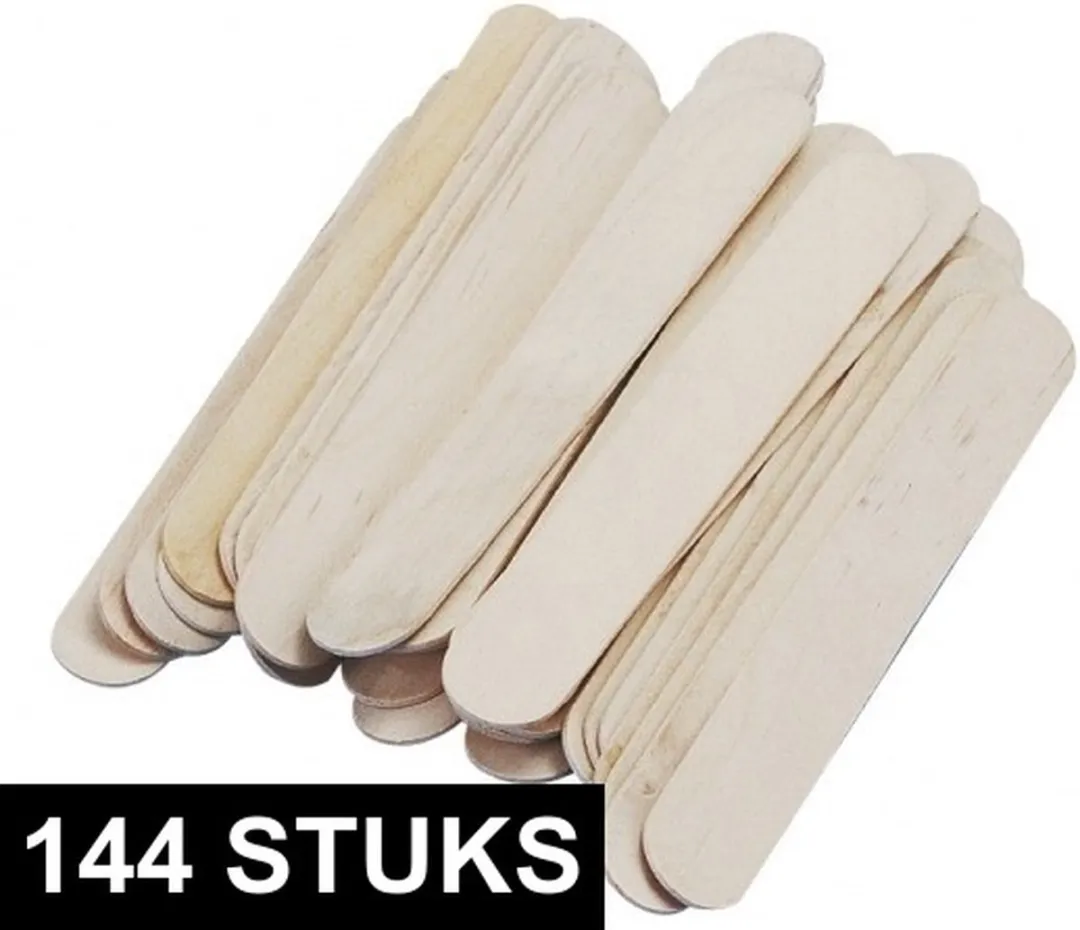 Rayher Beige Knutselstokjes 144 Stuks - 15x2cm
