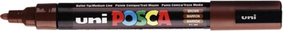 Posca PC5M Verfstift - Bruin - 6 Stuks