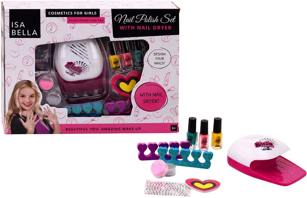 Johntoy Visabella Nagellakset - Speelgoedmake-up Multicolor