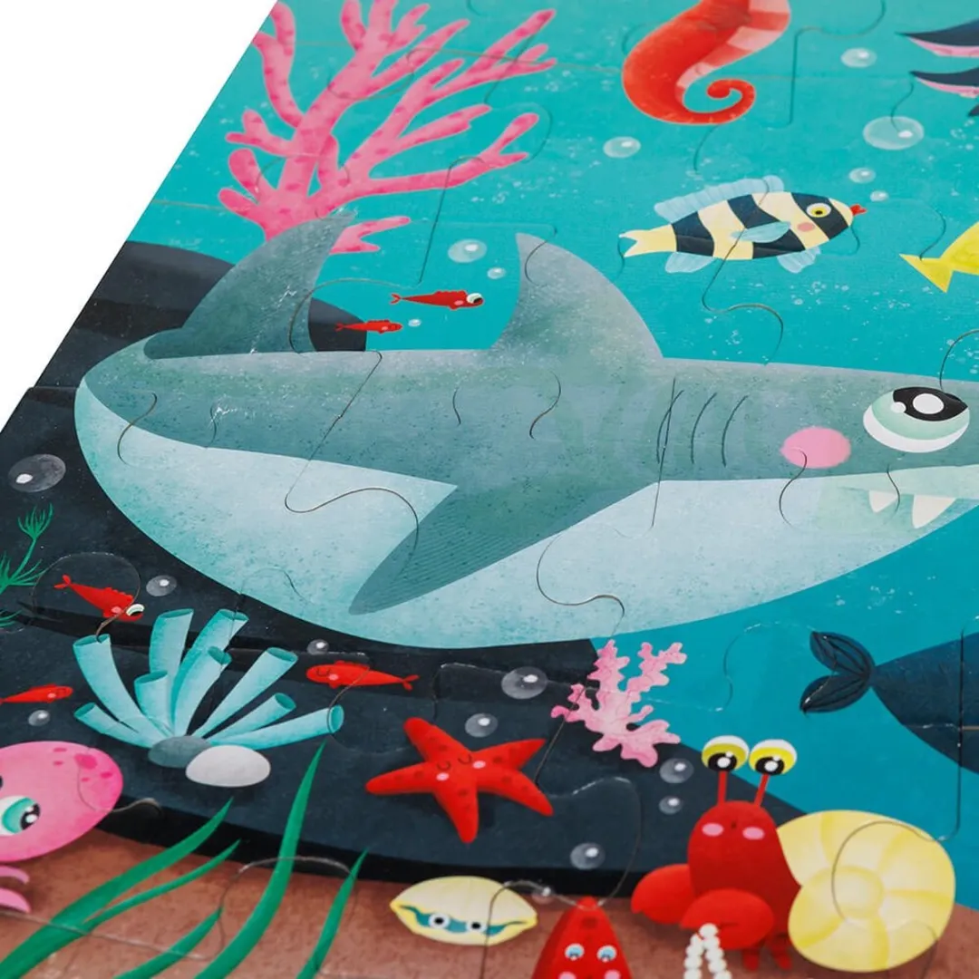 Eurekakids Zeemeermin Glow-in-the-Dark Puzzel 100 Stukjes - 91x61cm