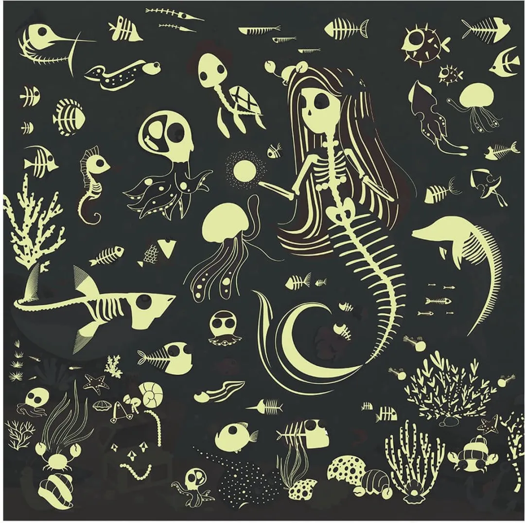 Eurekakids Zeemeermin Glow-in-the-Dark Puzzel 100 Stukjes - 91x61cm - afbeelding 6 van 6