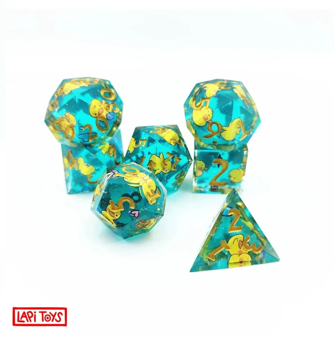 Lapi Toys Polydice D&D Dobbelstenen - 7-delig Blauw