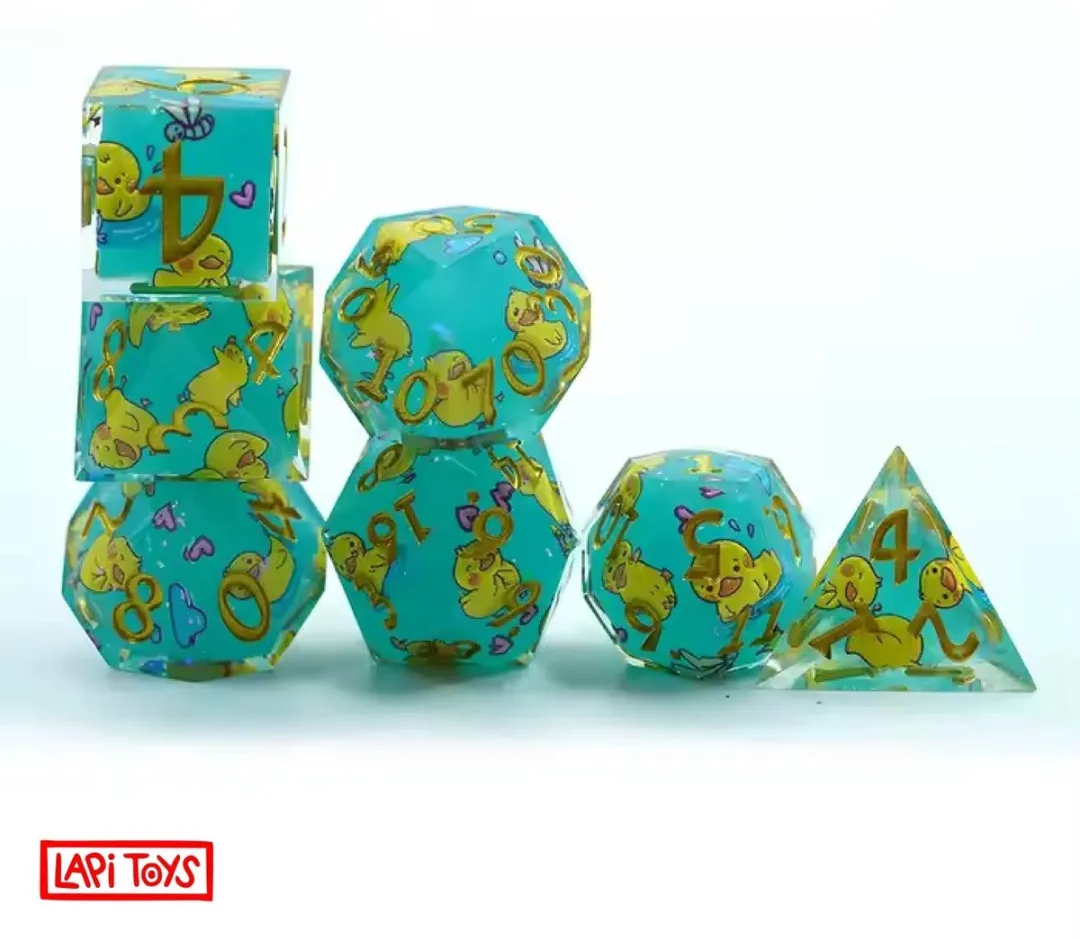 Lapi Toys Polydice D&D Dobbelstenen - 7-delig Blauw