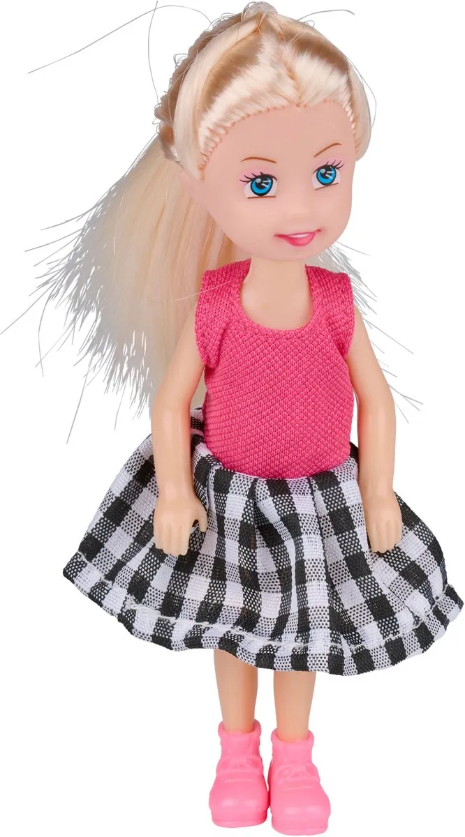 Eddy Toys Mini Modepopjes 5 Stuks - 12cm Meerkleurig