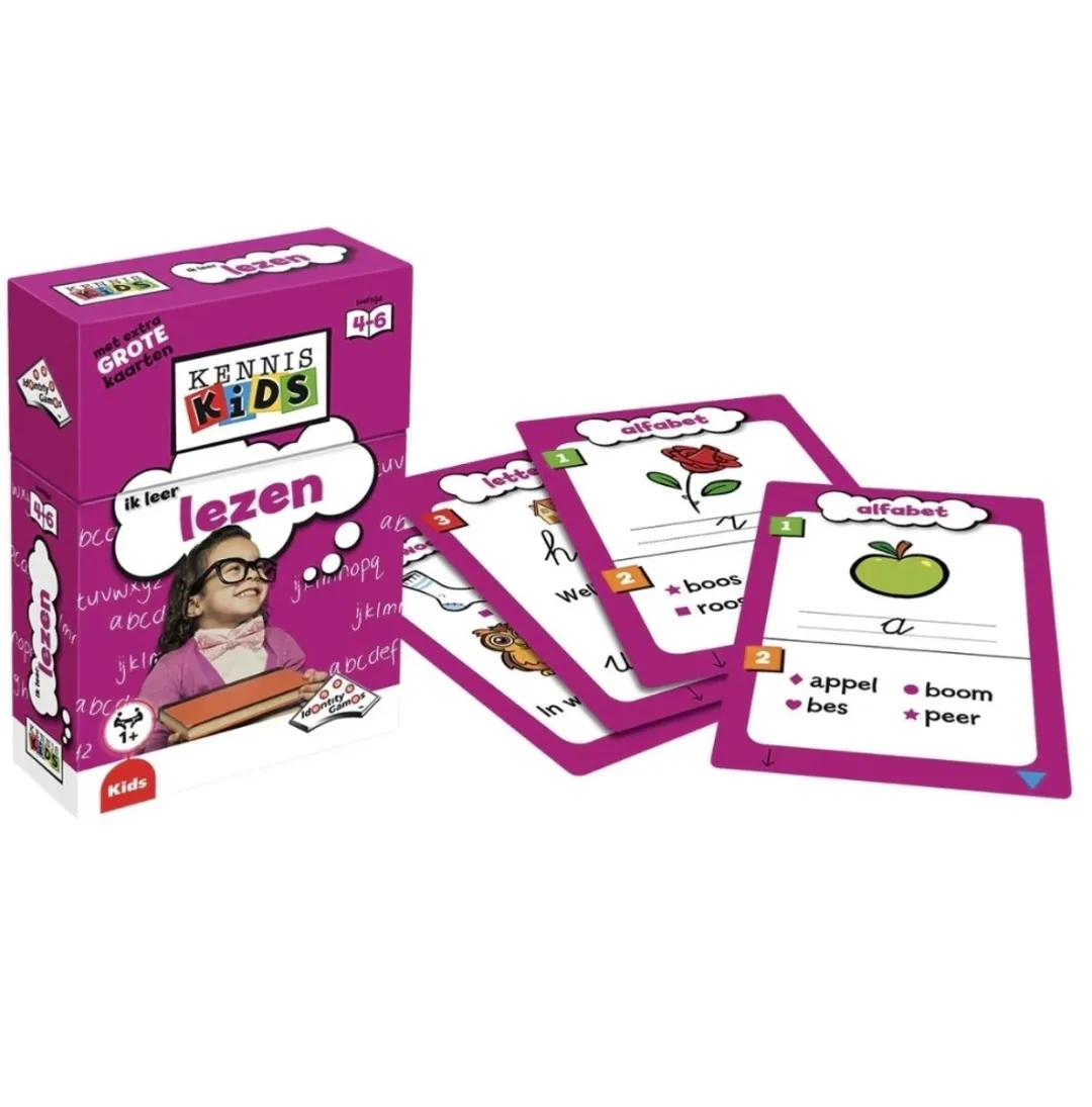 Identity Games Kennis Kids Leren Lezen - Squla Spellen - 2 Stuks - Paars