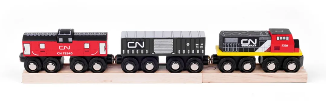 BIGJIGS Houten CN Trein 5-delig - Multi