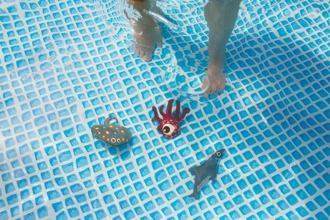 BS Toys Water Duikdieren GA388 - 3 Stuks - Rood/Geel/Grijs