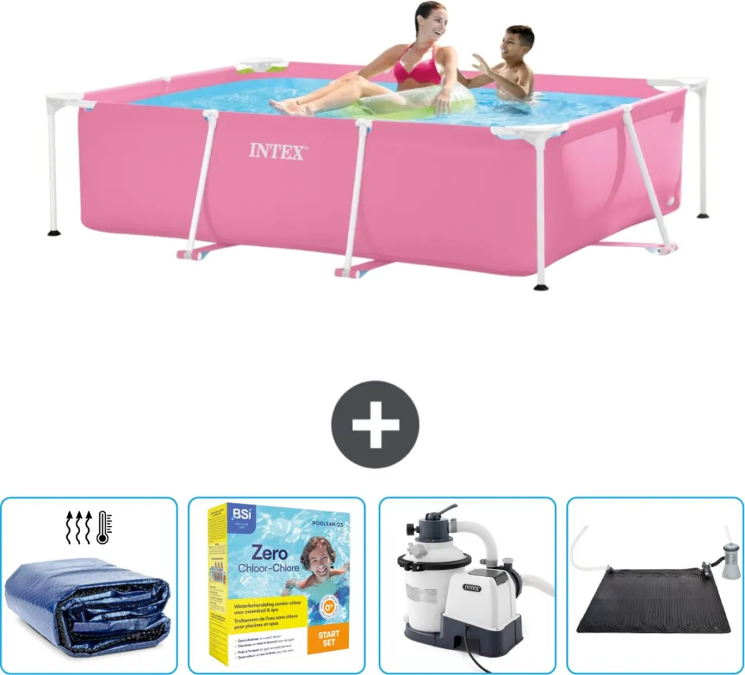 Intex Frame Zwembad 220x150x60cm Roze - 1662L - MPN 28266NP-Roze