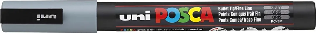 Posca Uni PC3M Verfmarker - Grijs