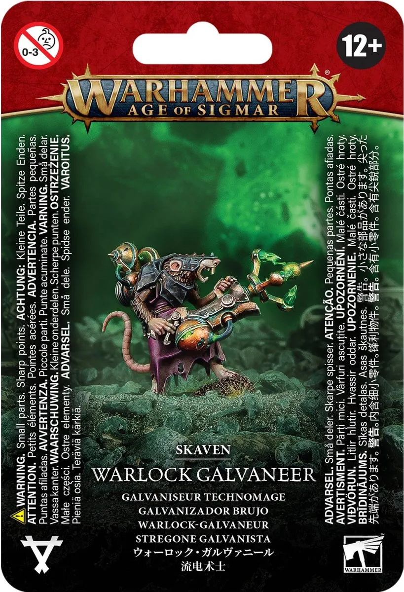 Games Workshop Warhammer Age of Sigmar Skaven Warlock Galvaneer