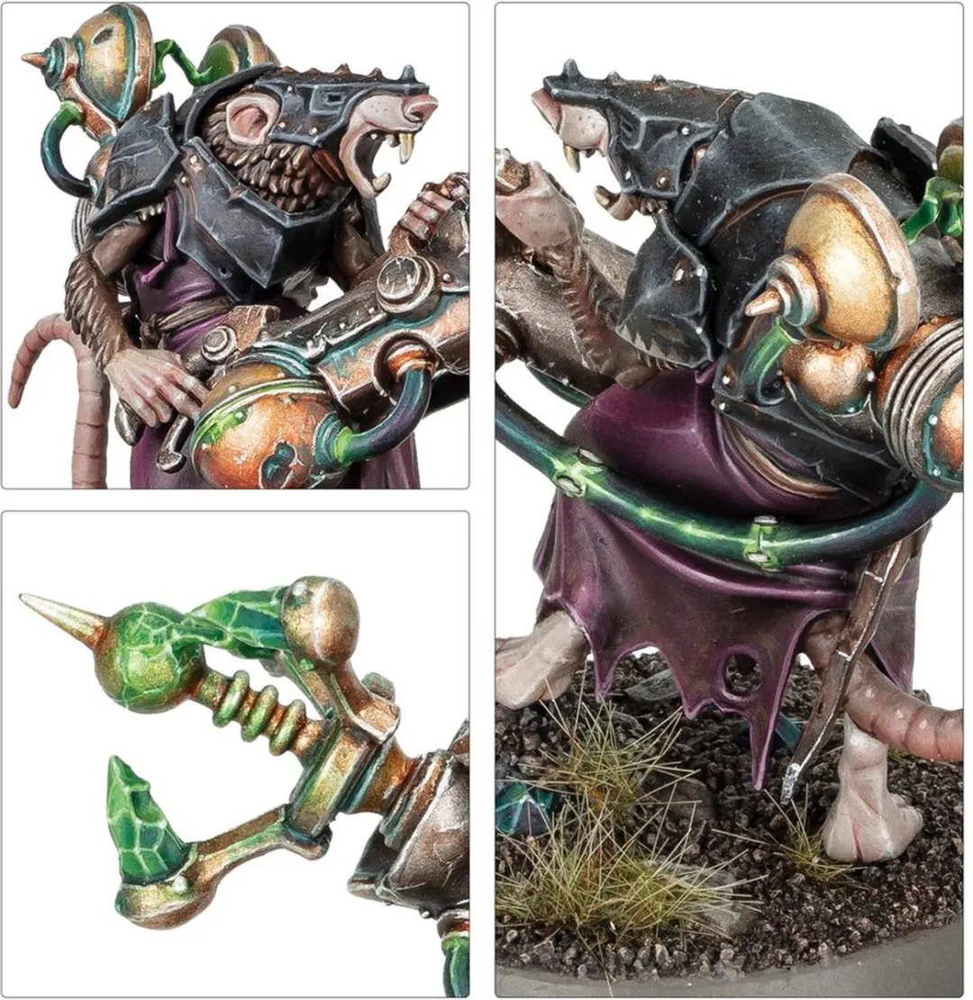 Games Workshop Warhammer Age of Sigmar Skaven Warlock Galvaneer