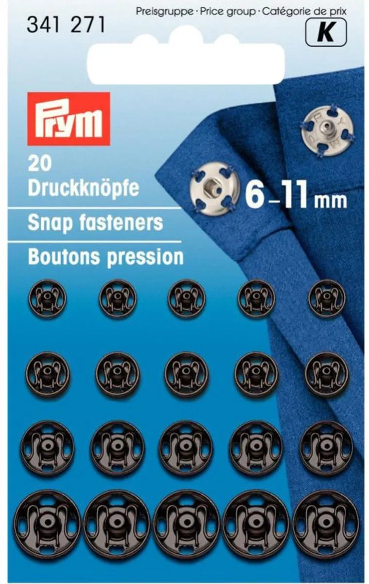 Prym Aannaaidrukknopen 6-11mm
