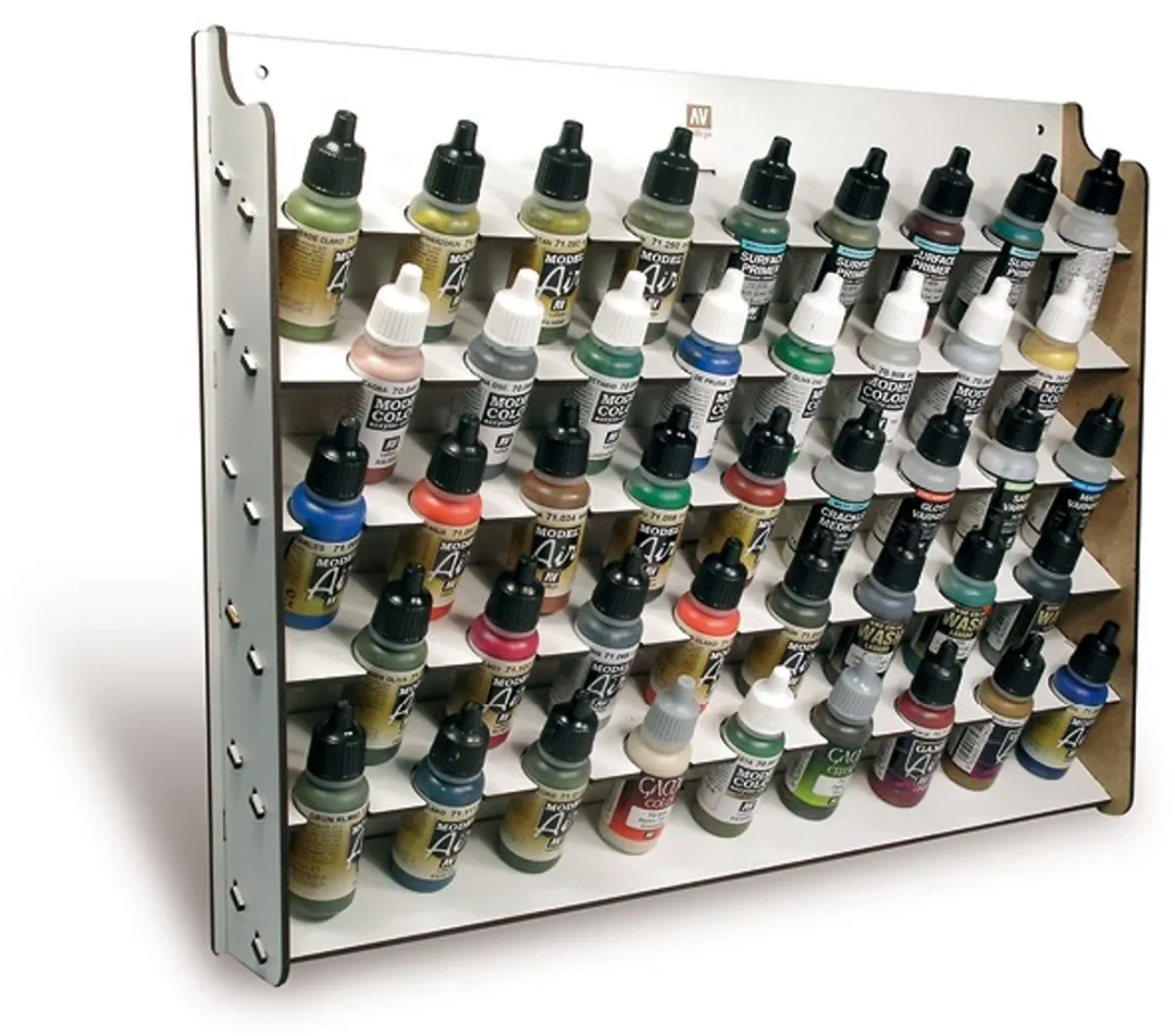 Vallejo Wall Mounted Paint Display - 43 Flesjes - Multi