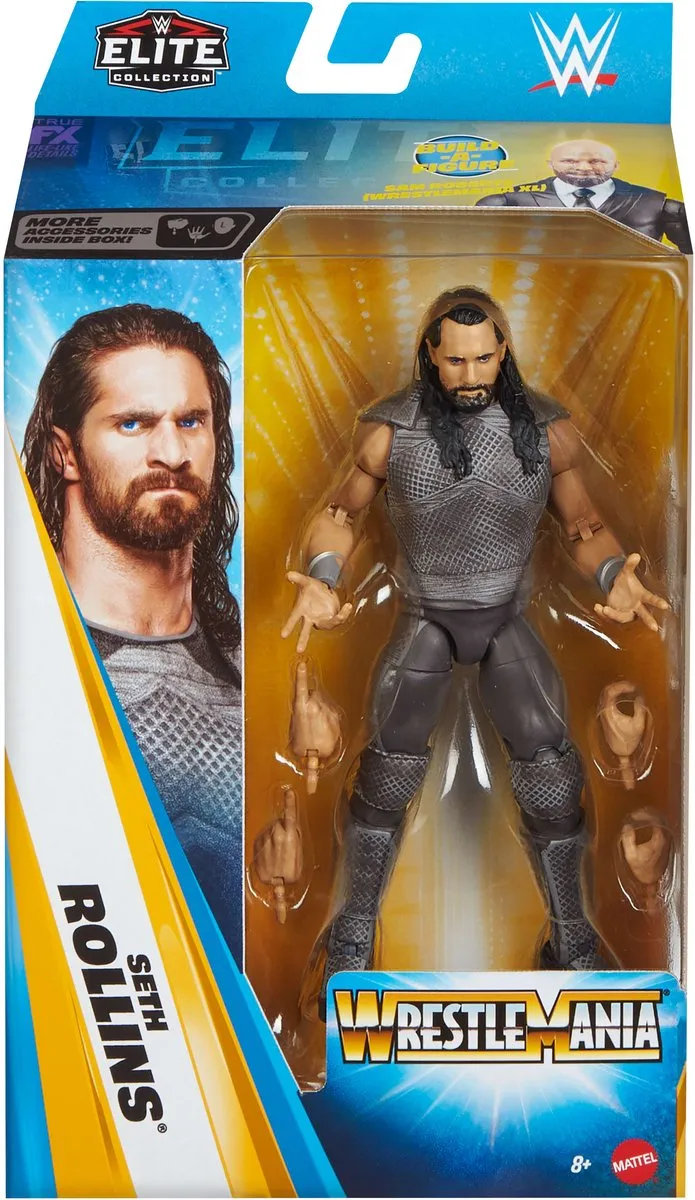 Mattel WWE Seth Rollins WrestleMania Actiefiguur - Multicolor