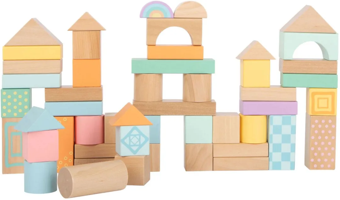 Small Foot Houten Bouwblokken Pastel