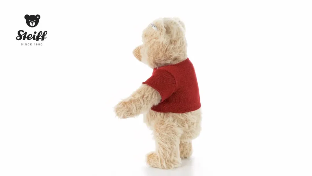 Steiff Winnie de Poeh Christopher Robin Pluche 26cm - Multicolor