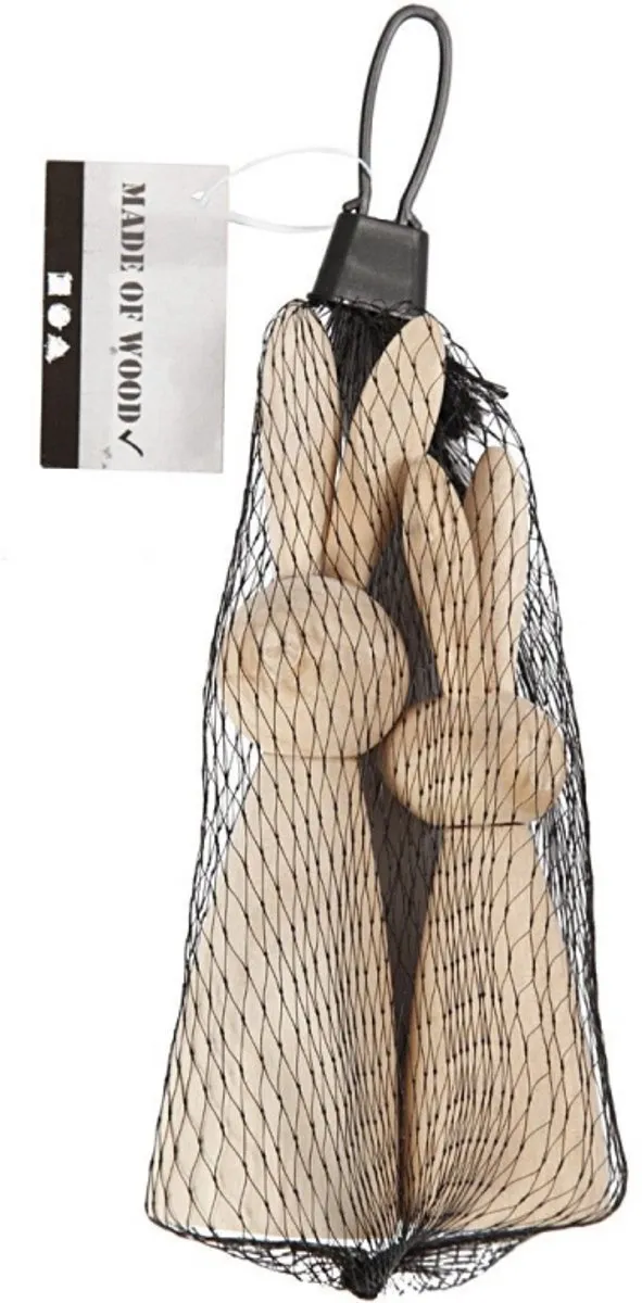Creativ Company Houten Konijnen - 2 Stuks