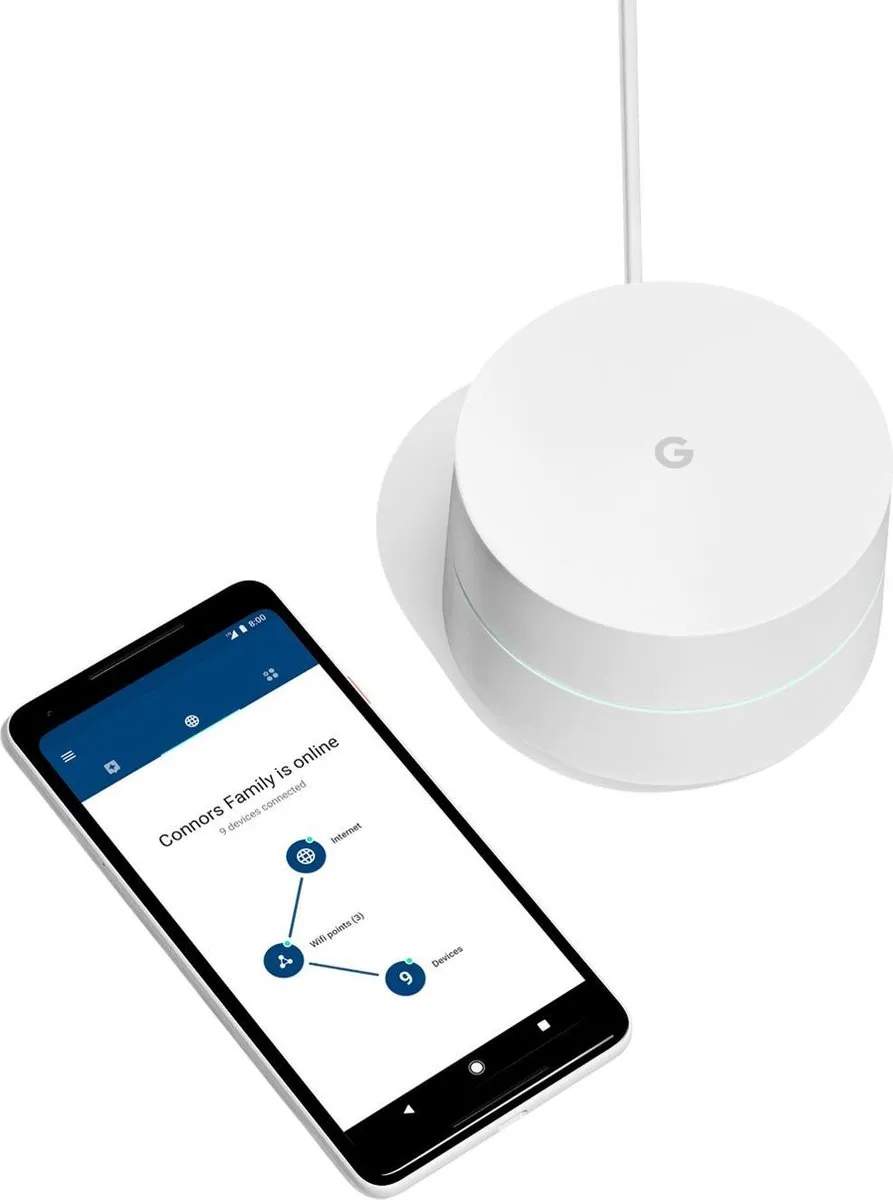 Google Wifi Multiroom Systeem - 3 Stuks Wit