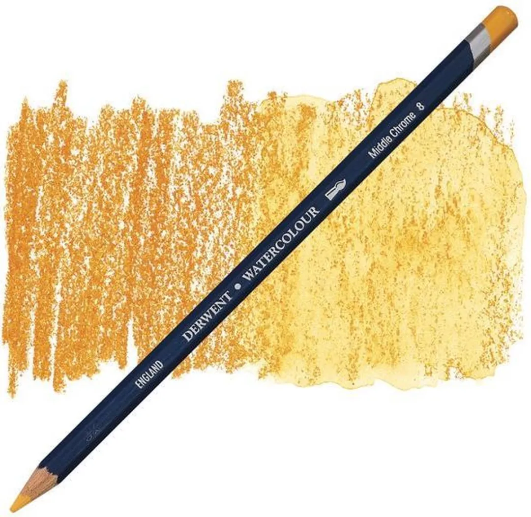 Derwent Watercolor Potlood Middle Chrome