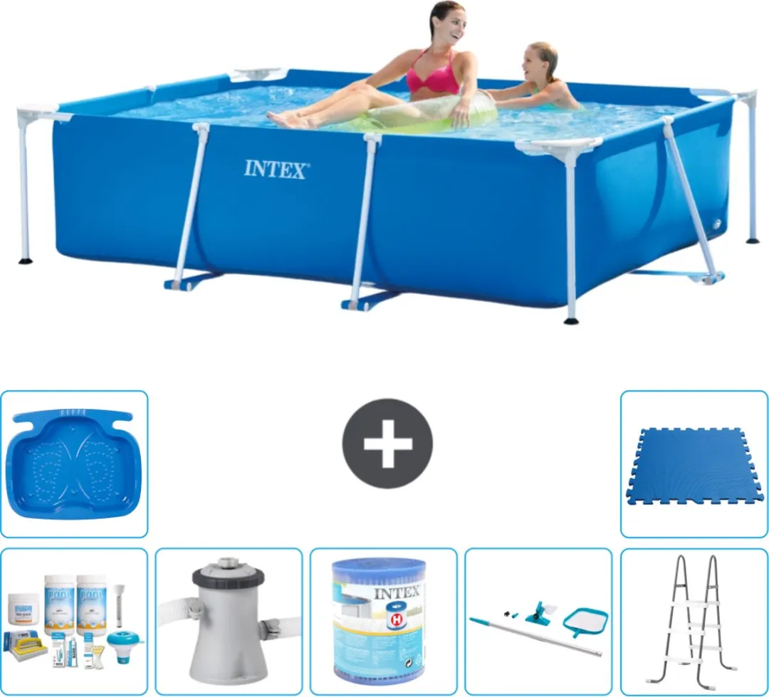 Intex 220x150x60cm Rechthoekig Frame Zwembad