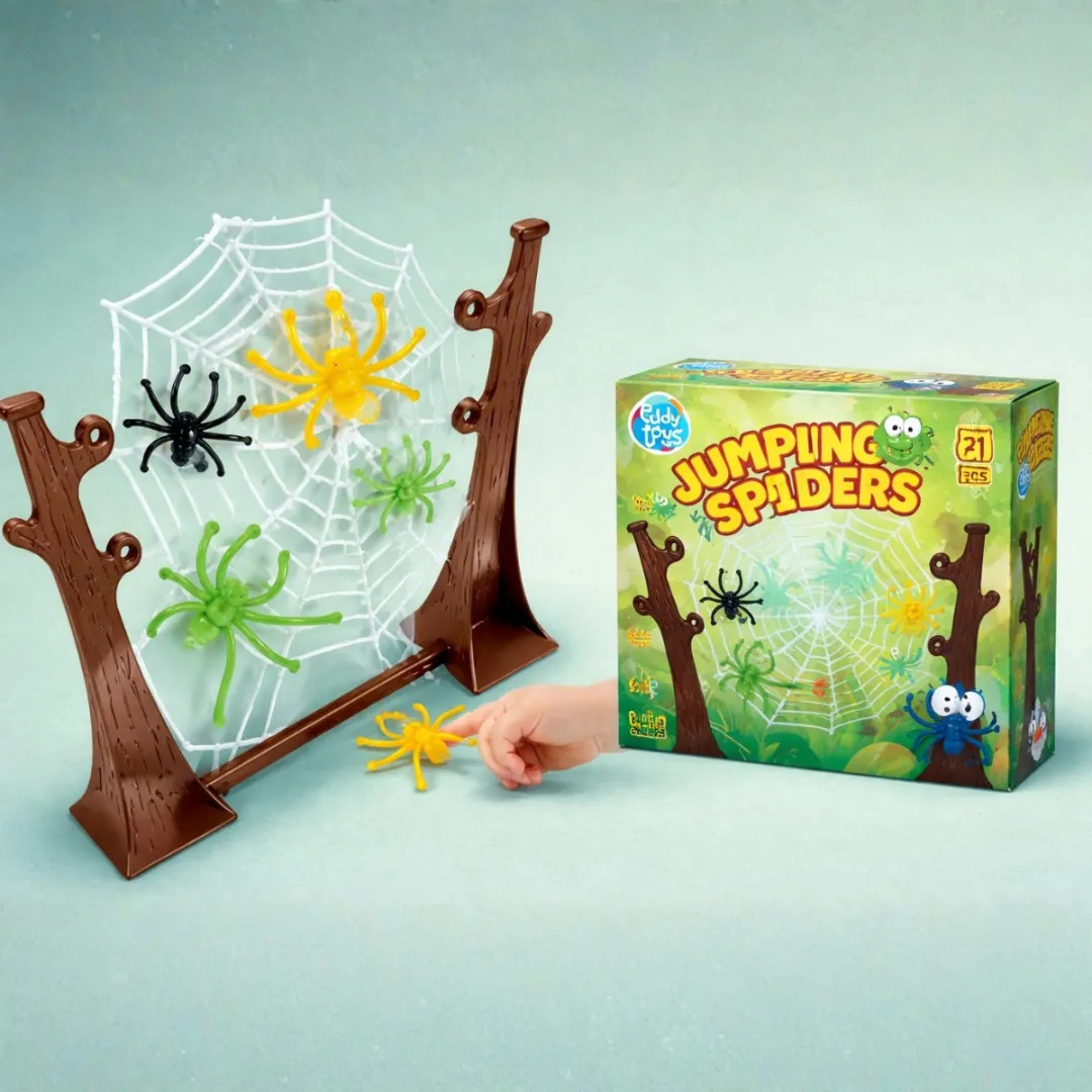 Eddy Toys Jumping Spiders Spel - 21-delig - Meerkleurig