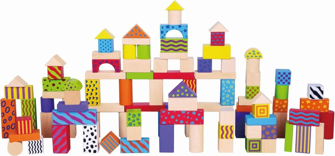 Viga Toys Blokkenset 100 Stuks