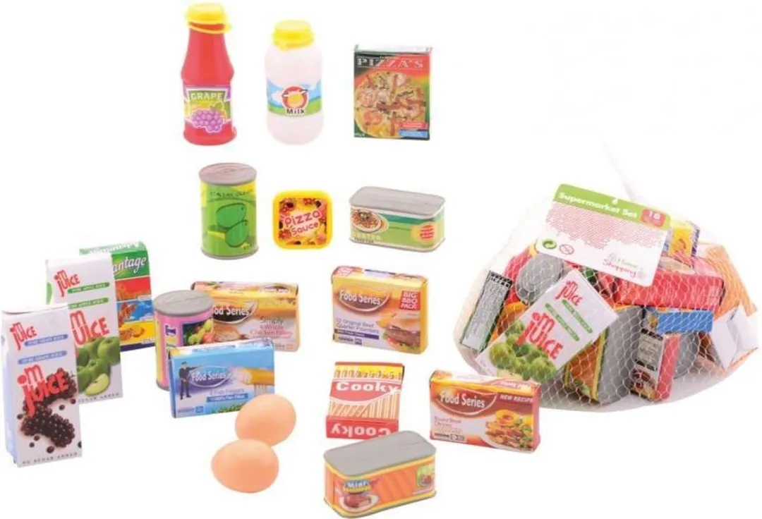 Johntoy Speelgoedeten Multicolor - 18 Stuks